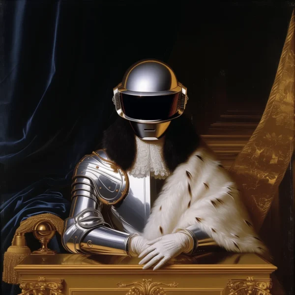 Daft king, art conceptuel inspiré de Jean-Auguste-Dominique Ingres et Léonard De Vinci