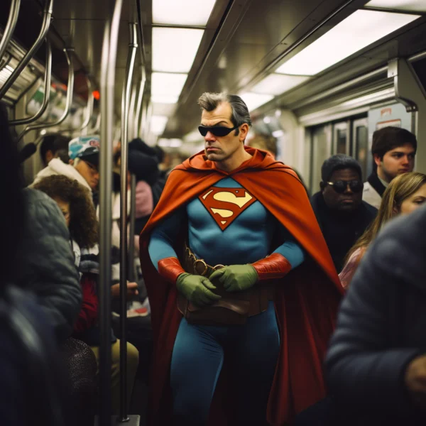 L'art d'être Superman, photo d'art en vente sur la galerie d'art en ligne